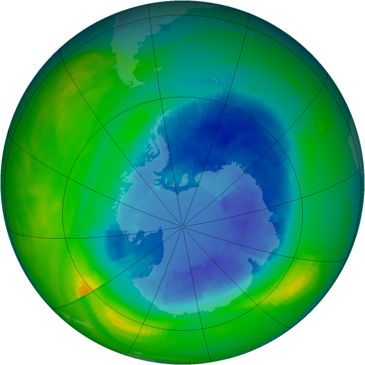 Ozone Map 1986-09-11